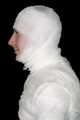 Image showing Man in bandage