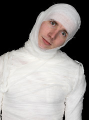 Image showing Man in bandage 