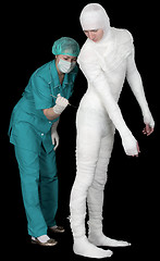 Image showing Doctor and patient