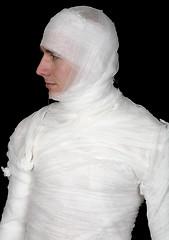 Image showing Man in bandage