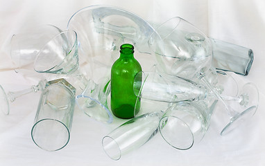 Image showing Heap of glasswares