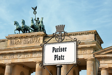 Image showing Pariser Platz in Berlin