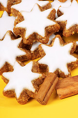Image showing Cinnamon star cookies