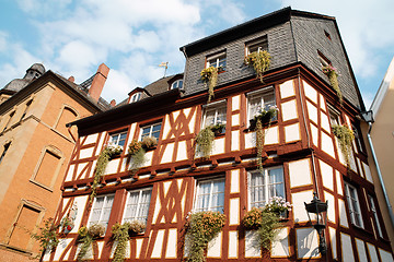 Image showing Half-timbered house in Mainz