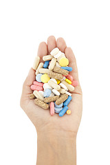 Image showing pills in hands