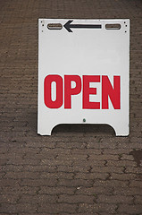 Image showing Business open