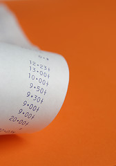 Image showing Calculator Paper Roll