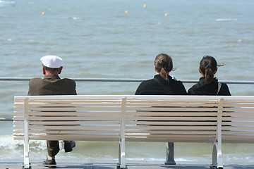 Image showing looking at the sea