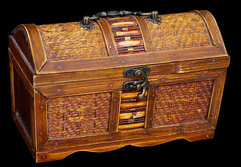 Image showing Wooden ancient chest