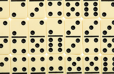 Image showing Background from dominoes