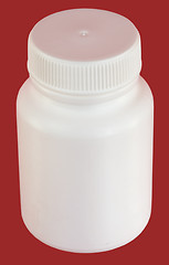 Image showing White plastic jar