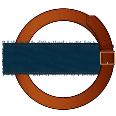 Image showing Belt and fabric