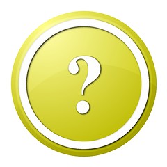 Image showing yellow question mark round button