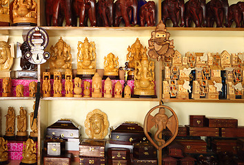 Image showing Indian handicraft display