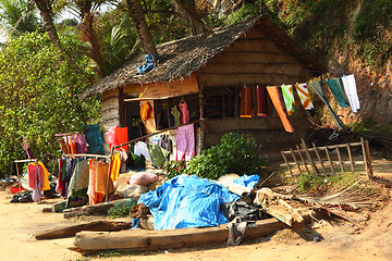 Image showing Beach tailor's hut