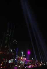 Image showing Doha city lights at night