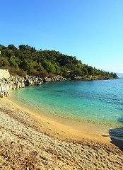 Image showing Nissaki beach, Corfu, vertical