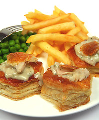 Image showing Turkey vol-au-vents