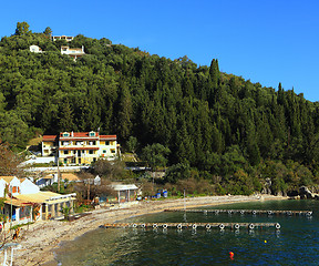 Image showing Agni village and jetties