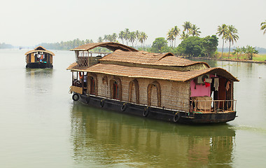 Image showing Kerala houseboats