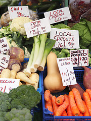 Image showing English winter vegetables