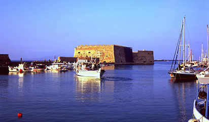 Image showing Heraklion harbour, Crete