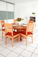 Image showing Kitchen and dining room interior 