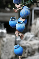 Image showing little  blue  jugs