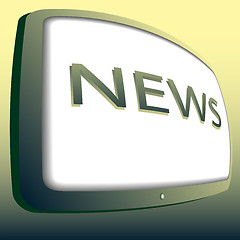 Image showing Icon news