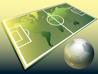 Image showing Map and football