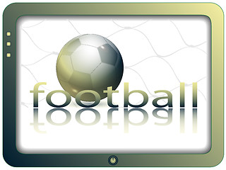 Image showing Screen and football