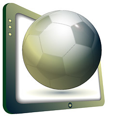 Image showing TV and football