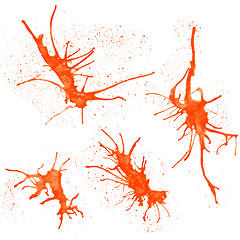 Image showing Ink splashes