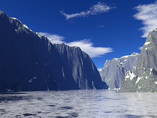 Image showing icy lake