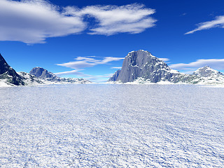 Image showing icy desert