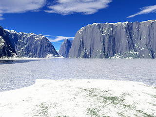 Image showing winter coast