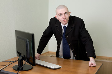 Image showing Director in a jacket at office