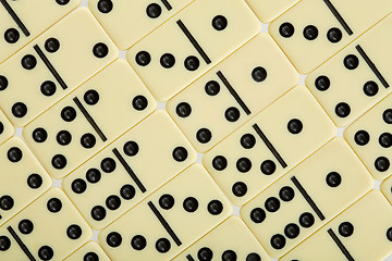 Image showing Background from dominoes