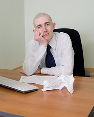 Image showing Emotional manager at office