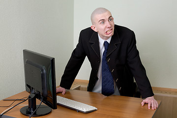 Image showing Director in a jacket at office