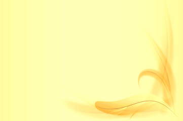 Image showing Abstract yellow feathers background