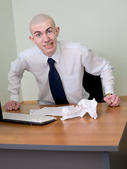 Image showing Emotional manager at office