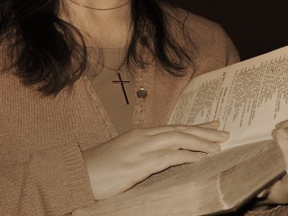 Image showing Reading the Bible