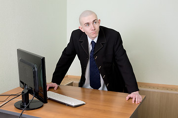 Image showing Director in a jacket at office