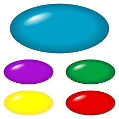 Image showing Buttons - oval