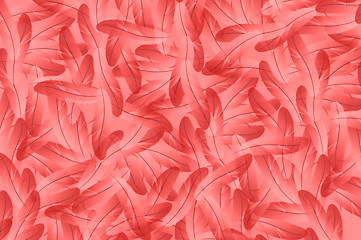 Image showing Abstract red feathers illustration background