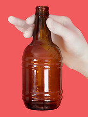 Image showing Bottle in hand