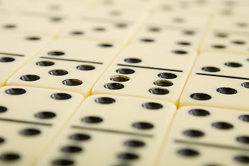 Image showing Background from white dominoes