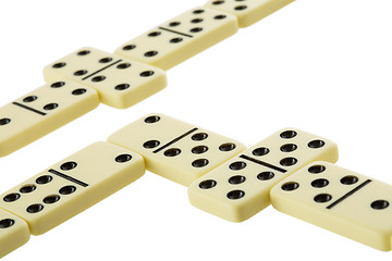 Image showing Bones of dominoes