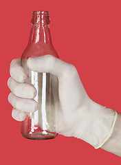 Image showing Bottle in hand